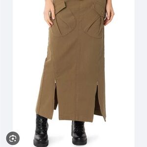 Edikted Women's Olive Green Skirt